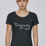 Tee-shirt noir pour femmes avec le logo Diving Reflex