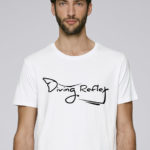Tee-shirt blanc pour hommes avec le logo Diving Reflex